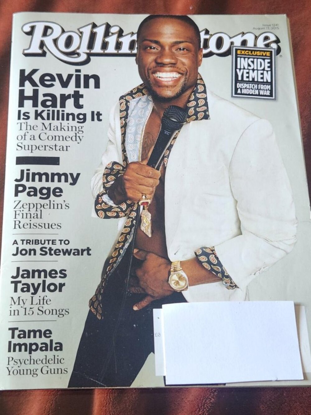 Rolling Stone Magazine - Issue 1241, August 13, 2015 - Kevin Hart Cover